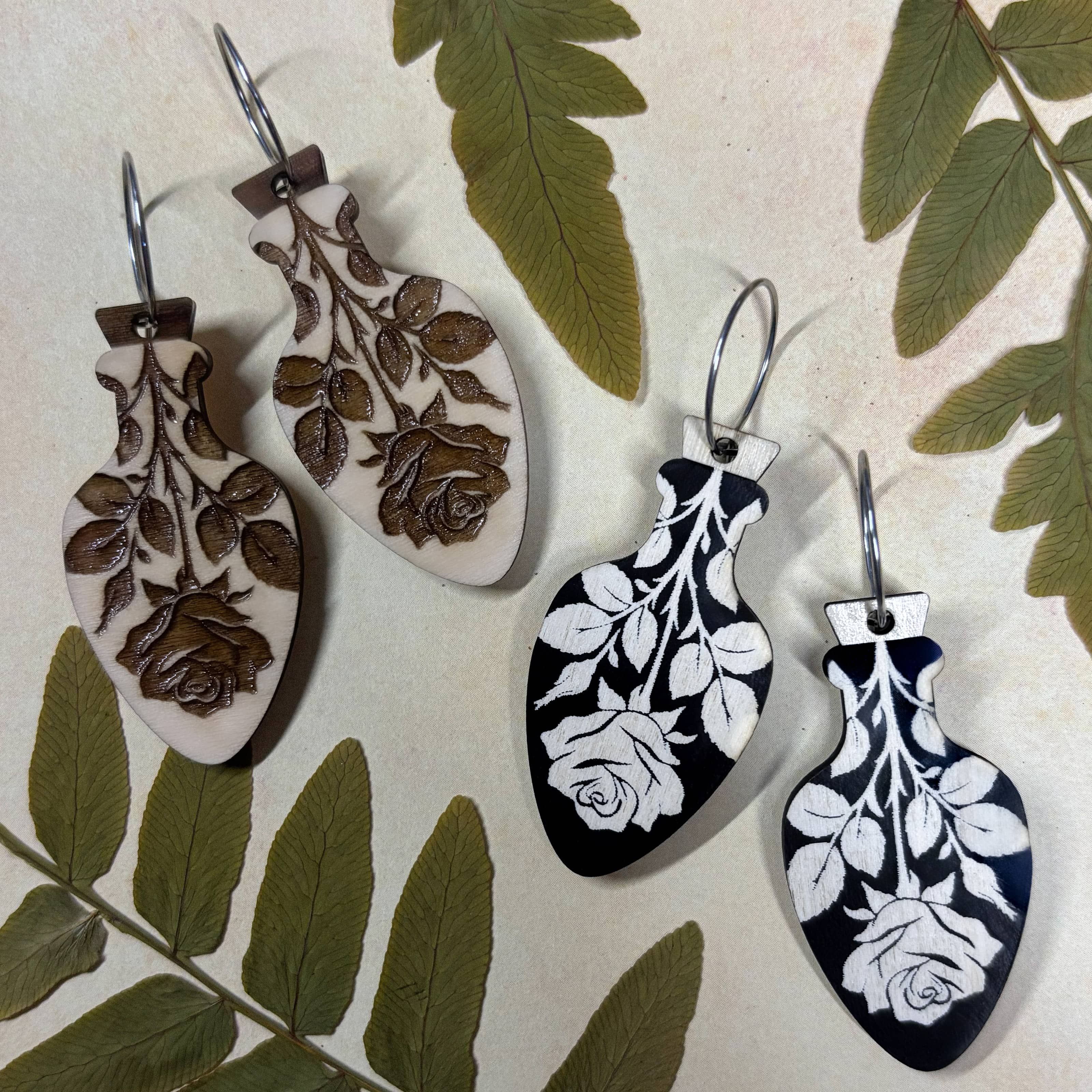 Boucles Effy (version négatif / noir)