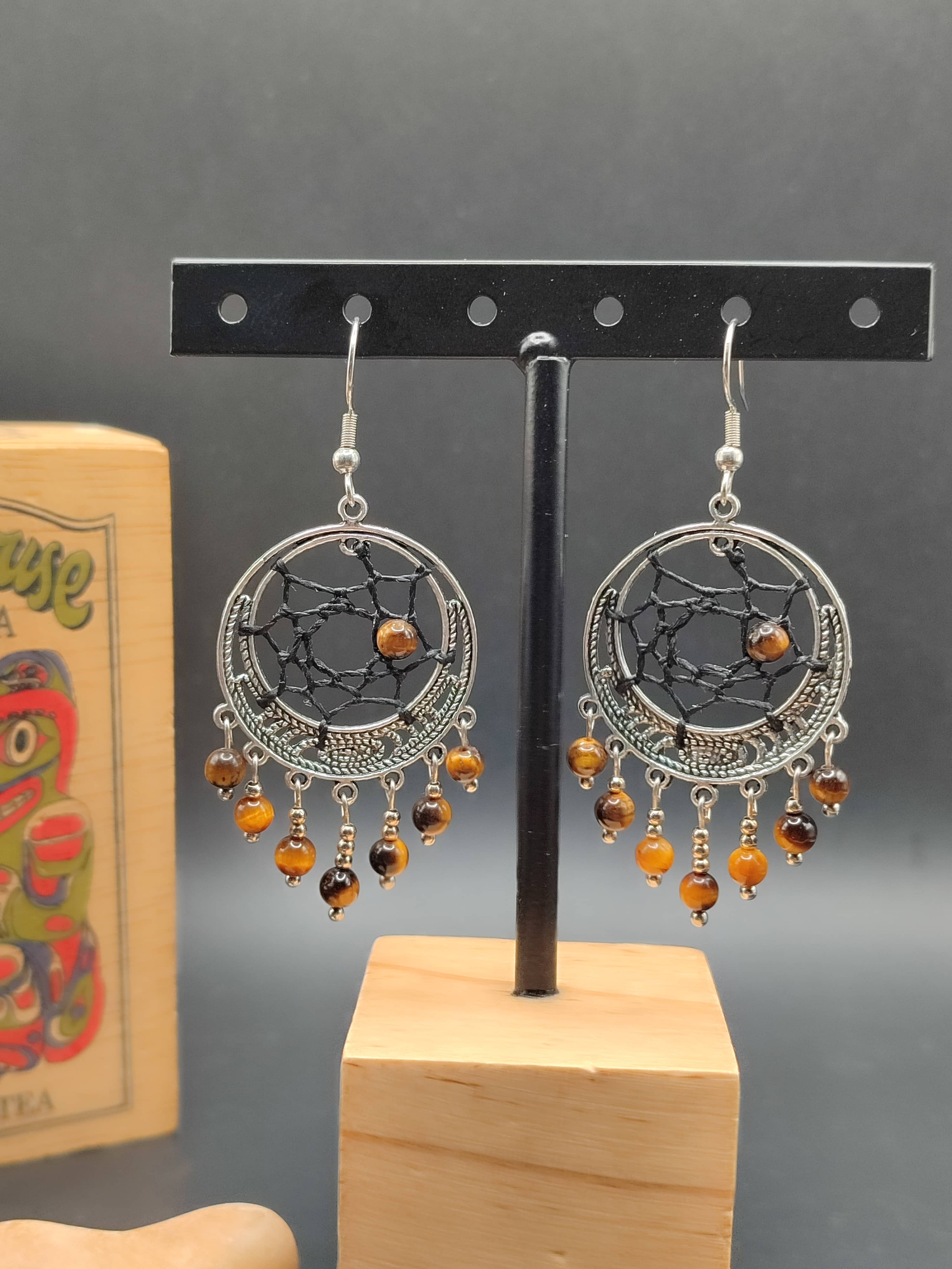 Boucles d'oreilles Capteur Œil de tigre