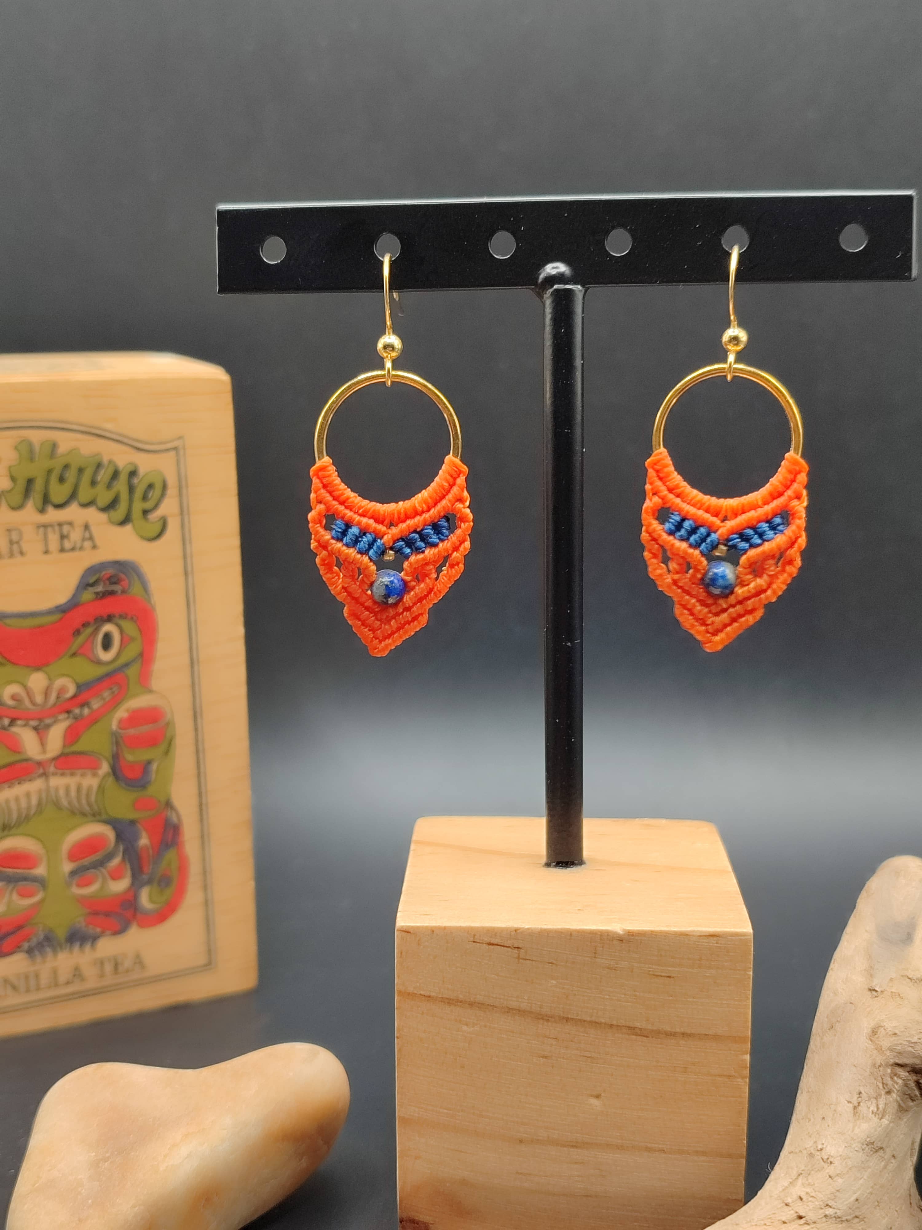 Boucles d'oreilles Nez percé Lapis lazuli