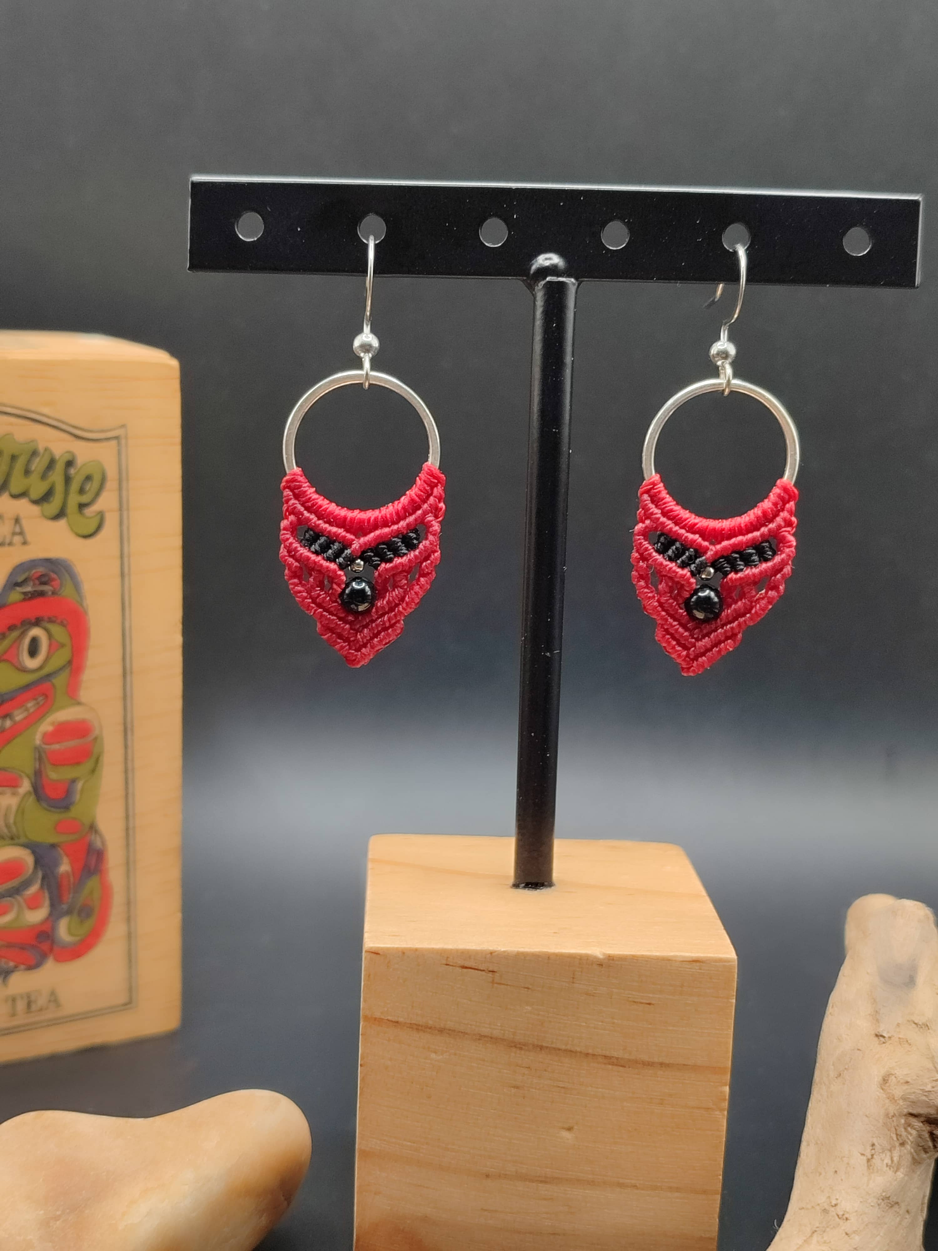 Boucles d'oreilles Nez percé Tourmaline noire