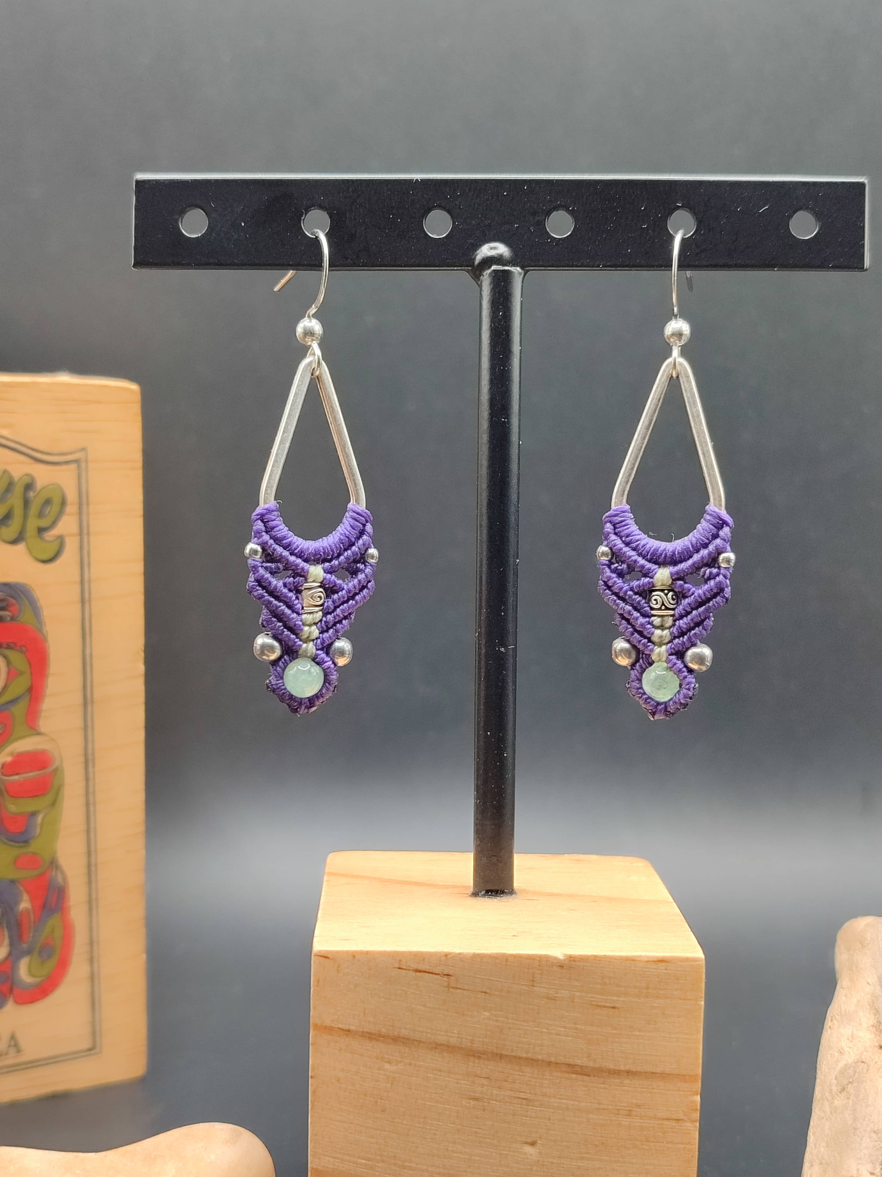 Boucles d'oreilles Aztèque Aventurine