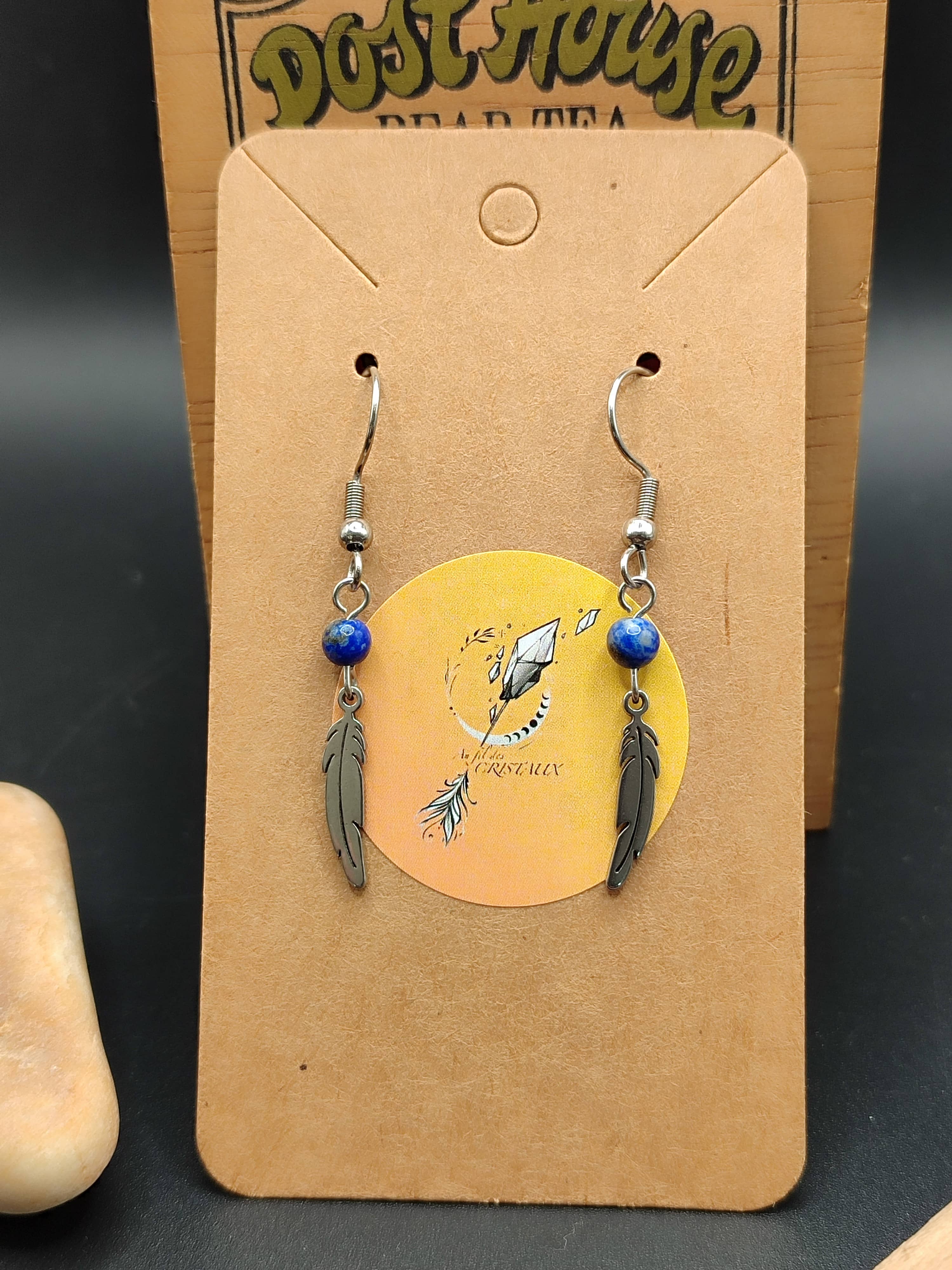 Boucles d'oreilles Dakota Lapis lazuli