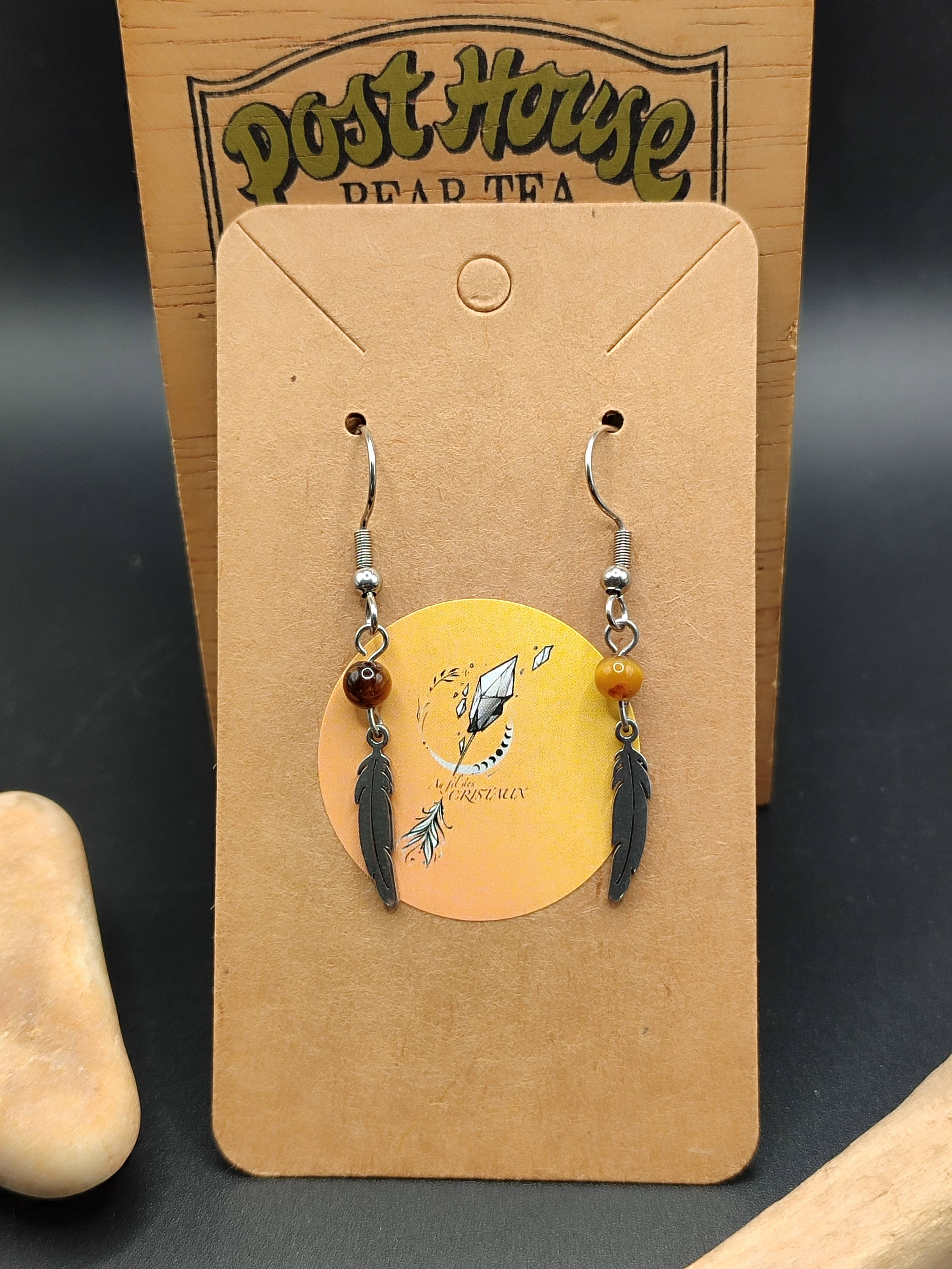 Boucles d'oreilles Dakota Œil de tigre