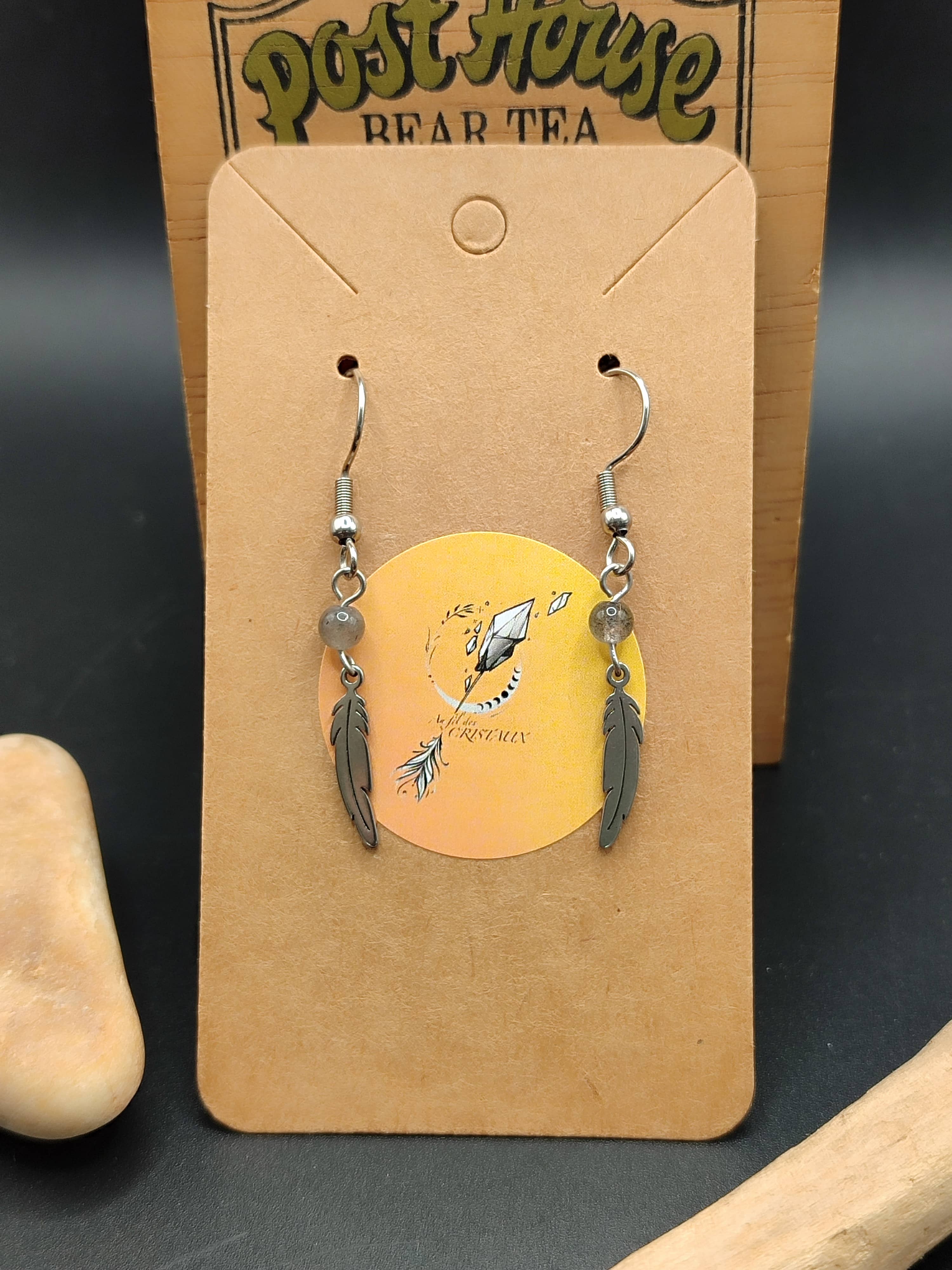 Boucles d'oreilles Dakota Labradorite
