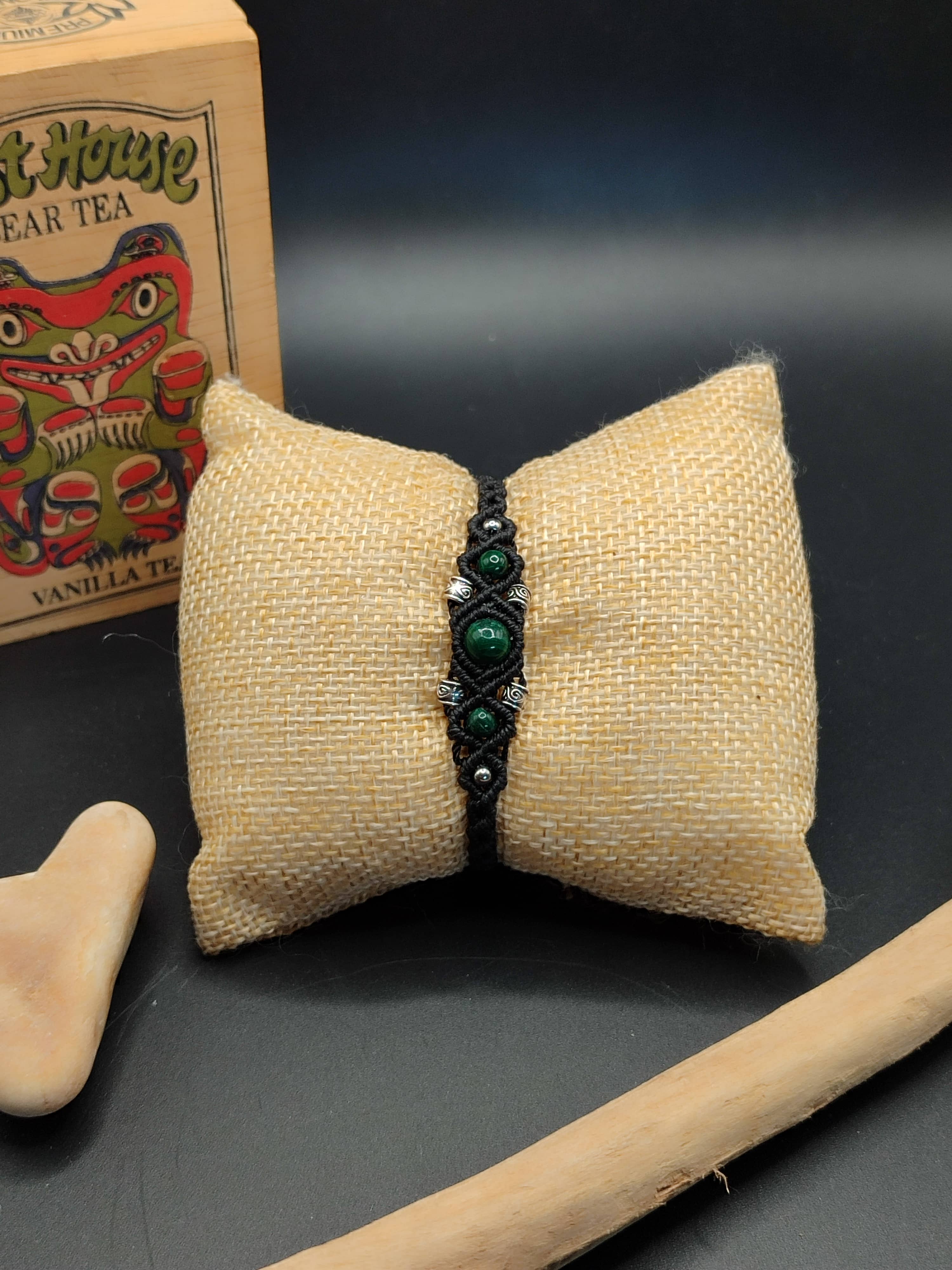 Bracelet Toltèque Malachite