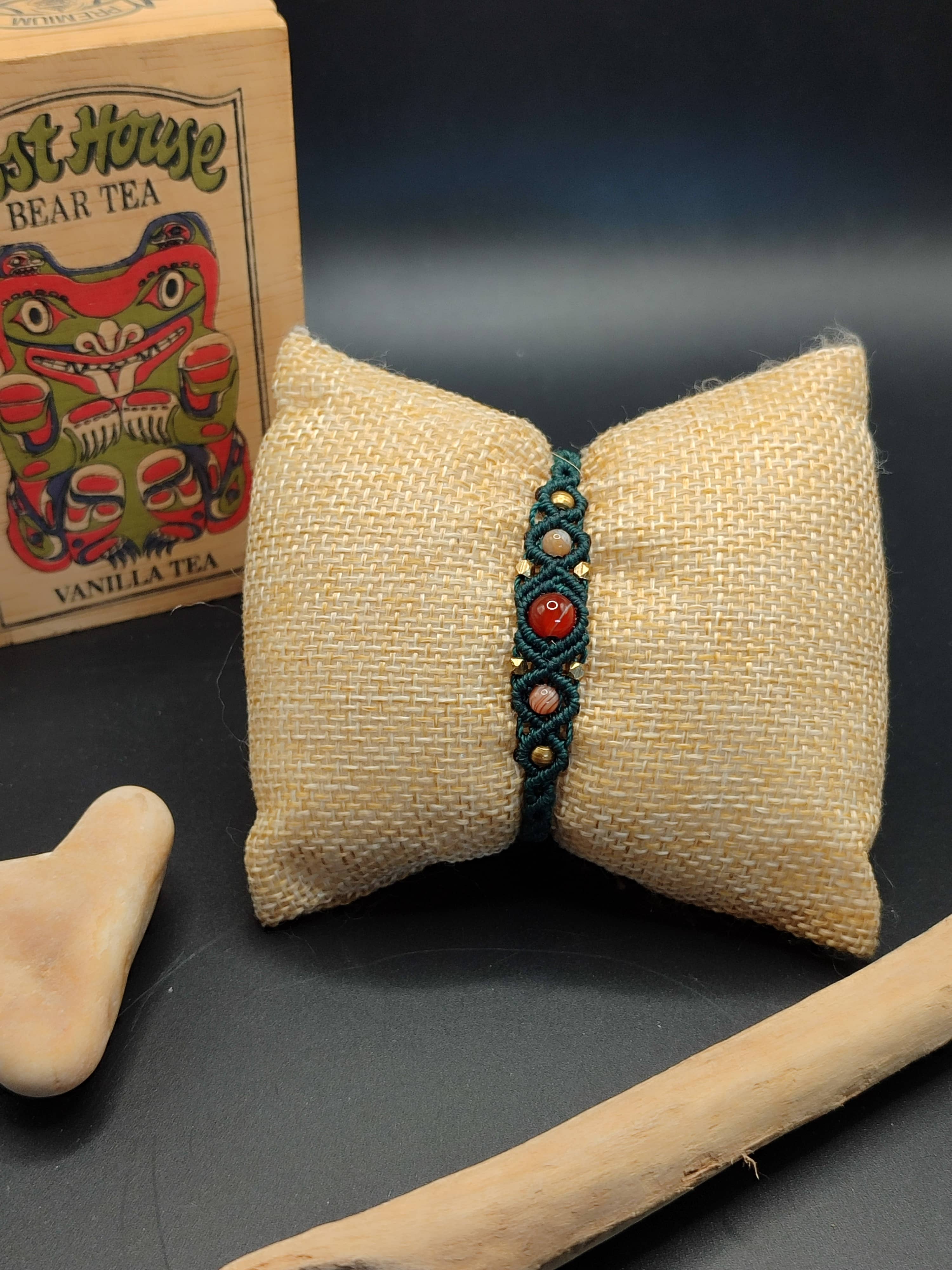 Bracelet Toltèque Cornaline